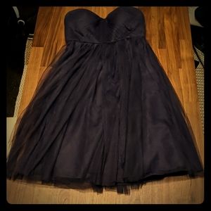 Dark purple sleeveless dress